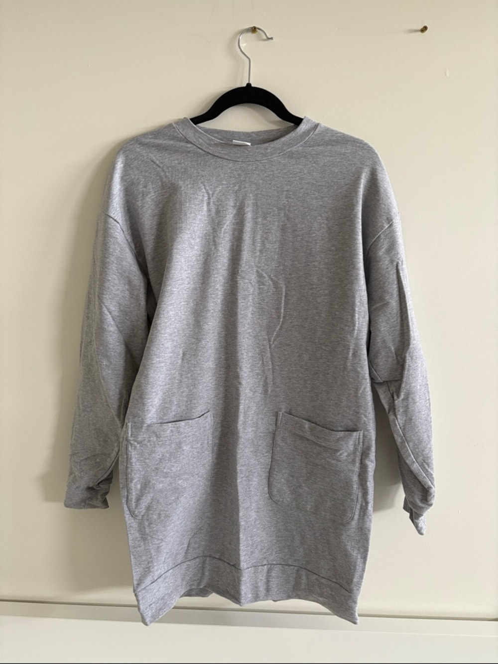 Grey Crewneck Pocket Sweater